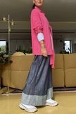 Made in Italy Salt Tie Front Jacket Raspberry /3 = ~
